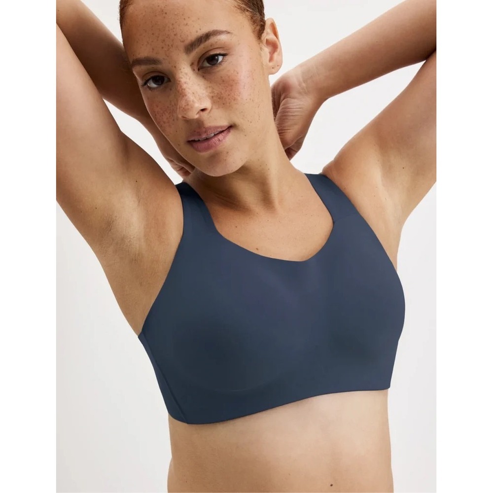 Knix Catalyst Sports Bra Sz 7 Twilight Navy High Impact Full Support Comfortable